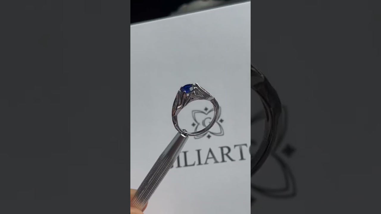 Sapphire Celtic Engagement Ring.