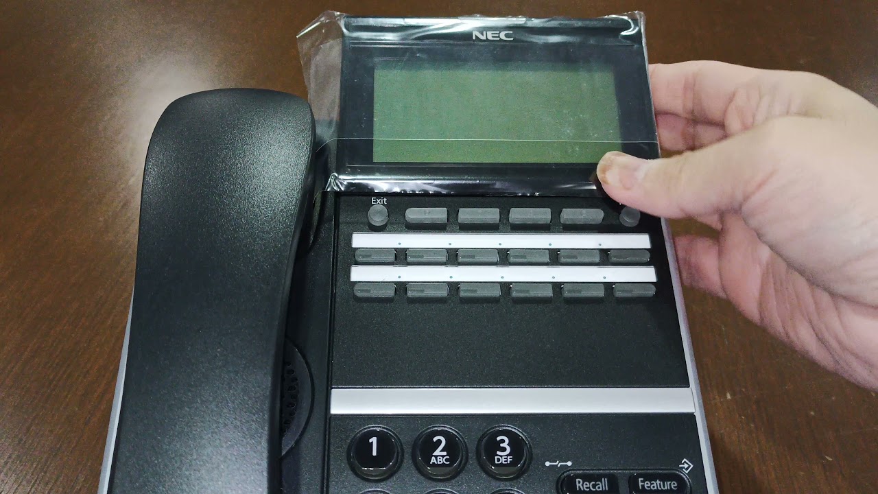 NEC DTZ-12D-3P (BK)TEL - NEC DT400 SERIES - YouTube