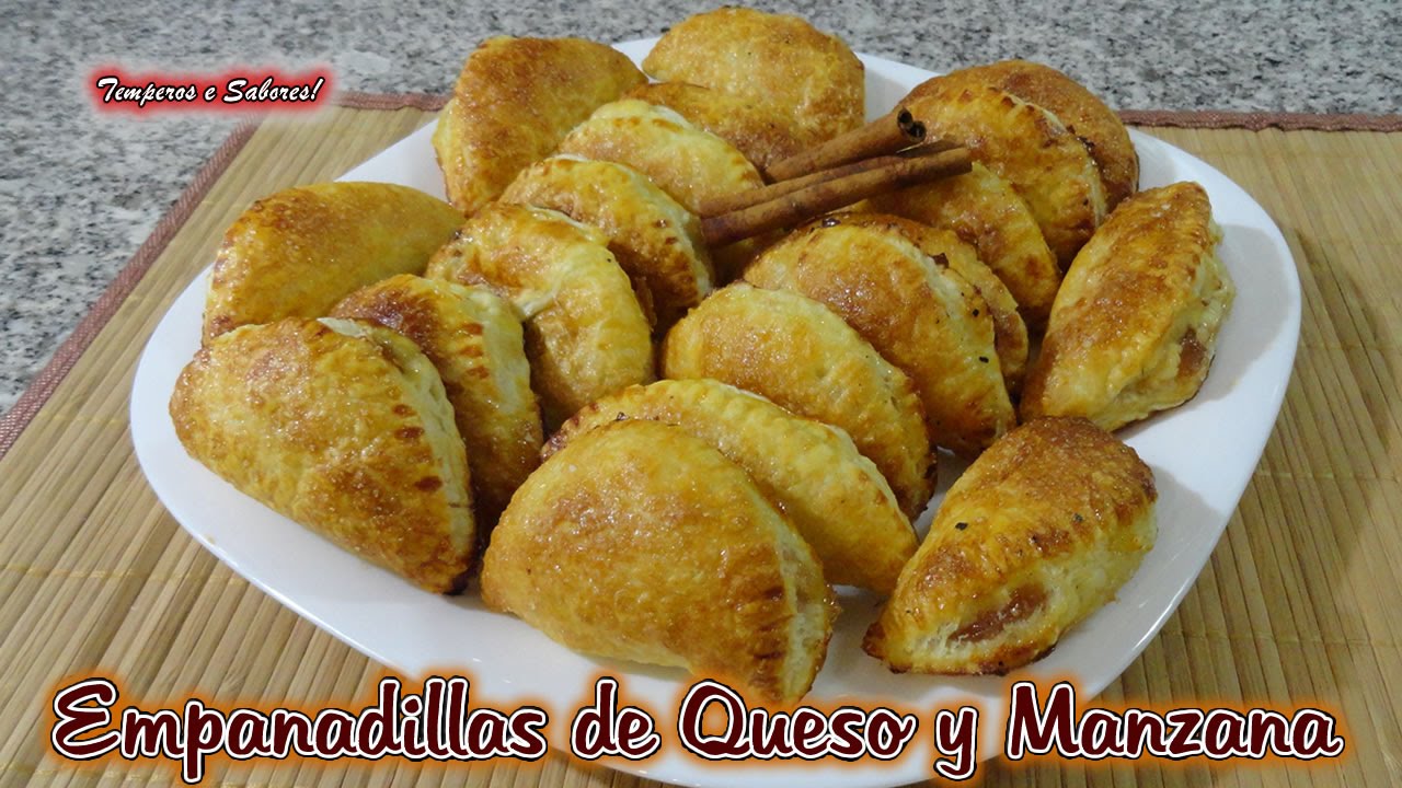 EMPANADILLAS DE QUESO CON MANZANA receta fácil y original de Temperos e Sabores