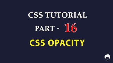 CSS Tutorial for Beginners Tamil - 16 - CSS Opacity/Transparency