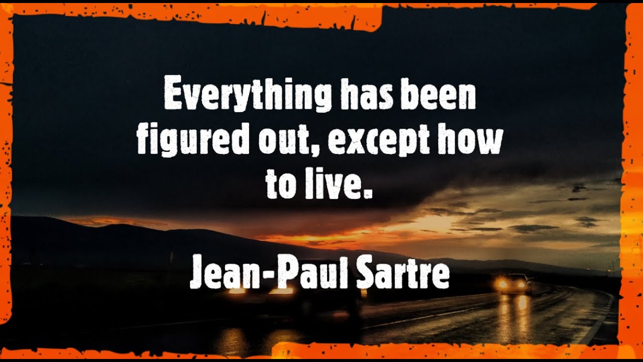 Jean Paul Sartre Quotes, Main Ideas, Facts Stunning Photos - YouTube