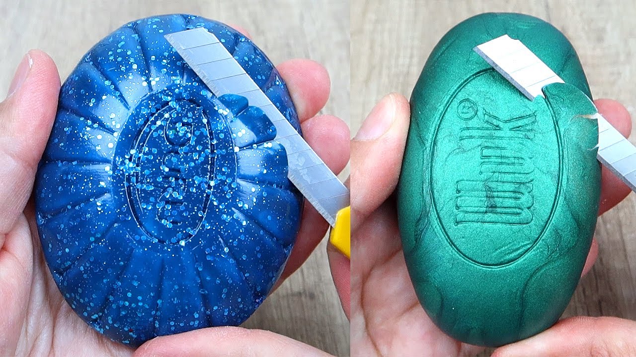 Relaxing Soap Cutting ASMR. Satisfying Soap and lipstick cutting. Corte de jabón - 883