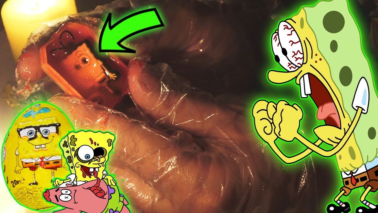 No DEBES abrir un HUEVO SORPRESA de BOB ESPONJA a las 3:33 AM 😈 Abriendo un juguete creepy camera iphone 8 plus apk