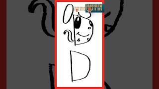 #cute Mouse from the letter D. #doodle #drawing #art #howtodraw #shorts