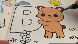 Coloring Cute Bear Coloring Book for Kids Children and Adults who want to Relax