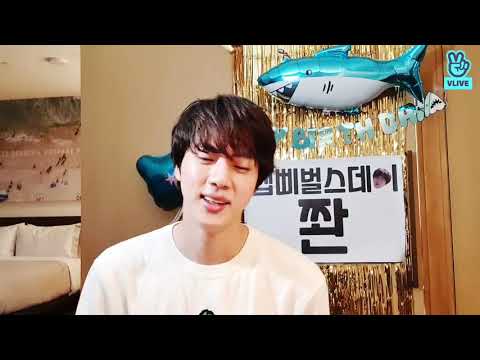 [ENG SUB] Jin Birthday Vlive❤😍❤😍😘😘