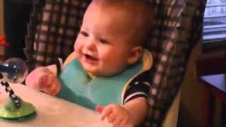 Noah Giggles at Daddy