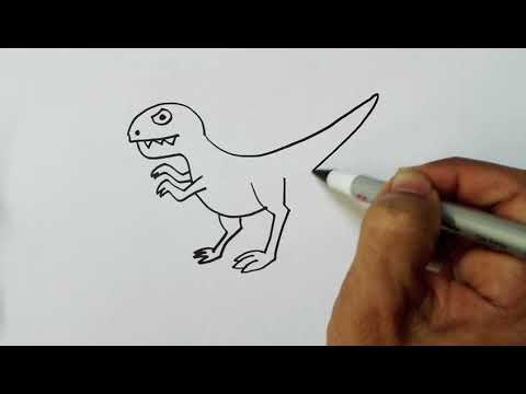 วาดรูป ไดโนเสาร์ by Mr. อ๊อซ BM. | How to draw dinosaur