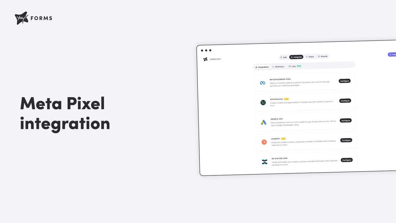 How to Integrate Yay! Forms with the Facebook/Meta Pixel