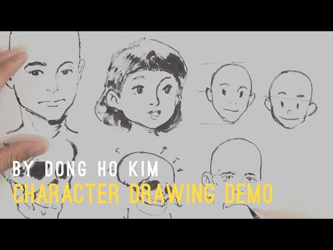 Character Drawing demo: Head Drawing by Dong Ho Kim