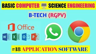#18 Application Software || Basic Computer Science Engineering || B TECH (RGPV) || Rohit Kumar Surya screenshot 2