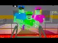 GHOST POLICE FAMILY in BARRYS PRISON RUN New Scary Obby  Roblox