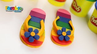 العاب اطفال معجون صلصال Play doh rainbow flip flop