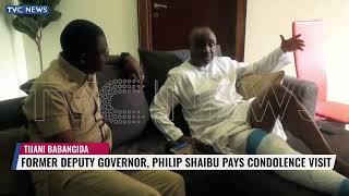 Former Deputy Governor, Philip Shaibu Pays Condolence Visit To Tijani Babangida Over Brother's Death