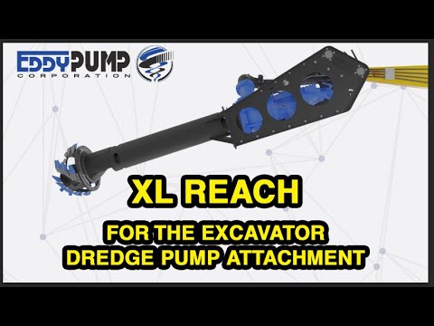 XL REACH - Extend the reach of the Excavator Dredge Pump Attachment - By EDDY Pump