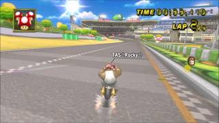 [MKW TAS] Luigi Circuit - 1:07.227 (Super Grinding)
