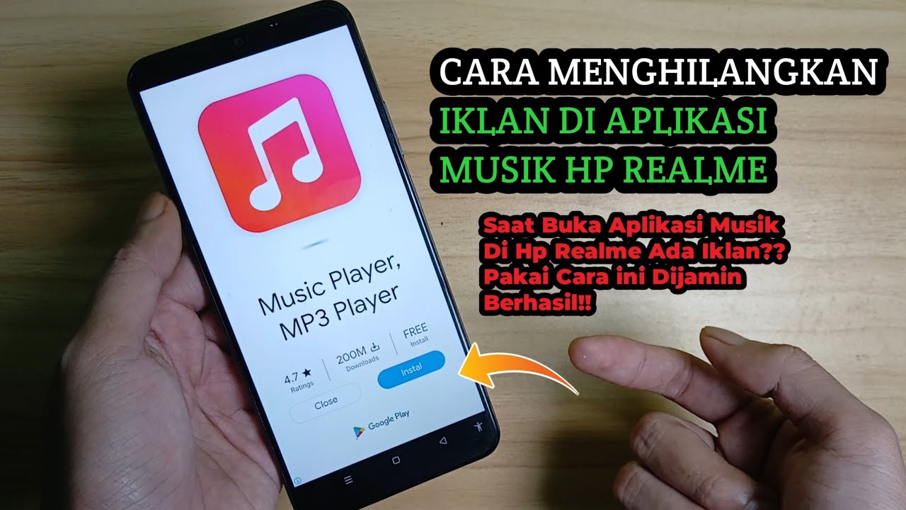 Cara Menghilangkan iklan di Pemutar Musik Hp Realme | Menghapus Iklan di Realme