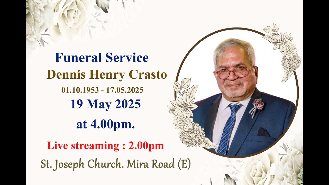 Dennis Henry Crasto. Funeral Mass - YouTube