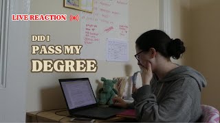 live reaction to my final year university grades