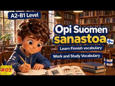 Learn A2-B1 Finnish Vocabulary #03 || Work and Study Vocabulary for Beginners.
