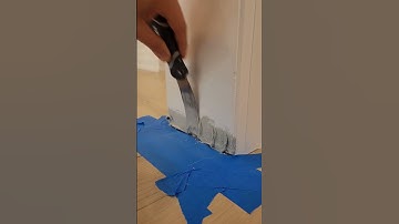 Fill those gaps.How to fill gaps on door jambs. #howto #homehacks #lifehacks #painting
