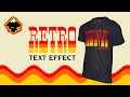 Inkscape tutorial Retro text effect tshirt design