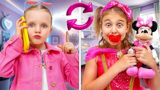 Girls Swap Places for a Day: Dasha and Maria’s Funny Story
