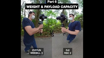 Part 6 👀 Compact Gimbals yet BIG Payloads 😲 The Differences: ZHIYUN WEEBILL 2 vs DJI RSC 2 #Shorts