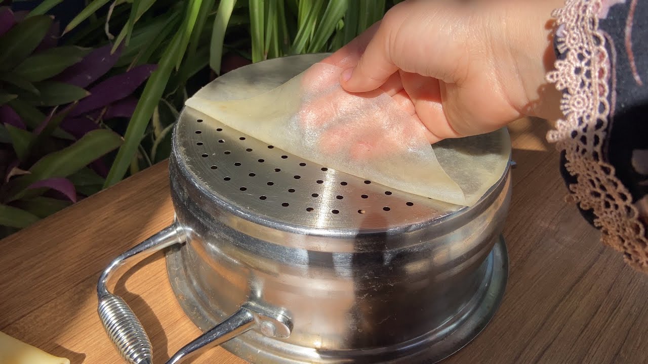 وداعا لشراء ورقة البسطيلة!!بدون مقلاة ولا فرن بطريقة مبتكرة في دقائق بدون تعب