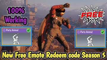 Get Free Emote in cod mobile | New Emote Redeem code codm June 2021 | Season 5 Free Emote codm