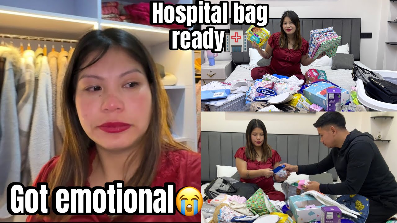 HOSPITAL BAG READY PARDA🏥🤰ASU ROKNU SAKINA😭