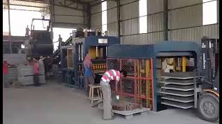 QT1015 4/6/8/9inch cement/sand automatic concrete hollow block manufacturer machine production line