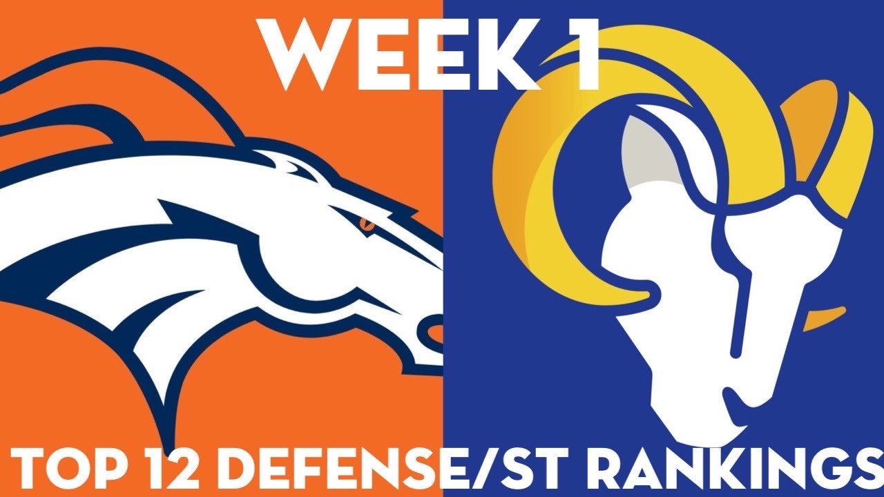 Top 12 Defense/ ST Rankings Week 1 Fantasy Football 