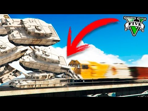 100 TANQUES PUEDEN DETENER EL TREN DE GTA V ?? EXPERIMENTOS GRAND THEFT AUTO 5 Makiman games people play