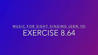 Exercise 8.64 - Music for Sight Singing