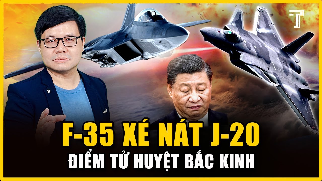 ĐẠI CHIẾN TRÊN KHÔNG: F-35 ‘XÉ NÁT’ J-20 TRUNG QUỐC TRONG MỘT NỐT NHẠC?