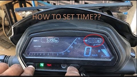 HOW TO SET TIME IN DOMINAR 400