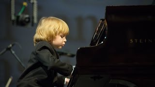 J.S. Bach Piano Concerto F Minor, Part 1/ Elisey Mysin, 6 years