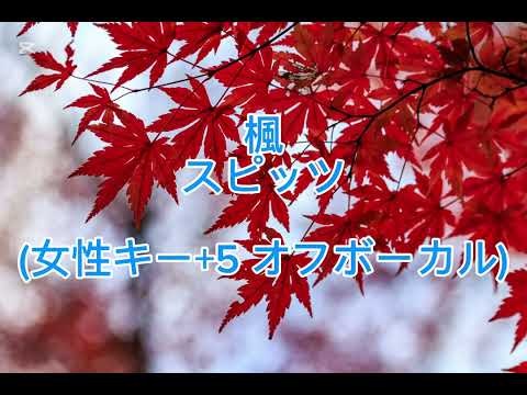 【オリジナル音源】楓　スピッツ(カラオケ　女性キー+5 オフボーカル)