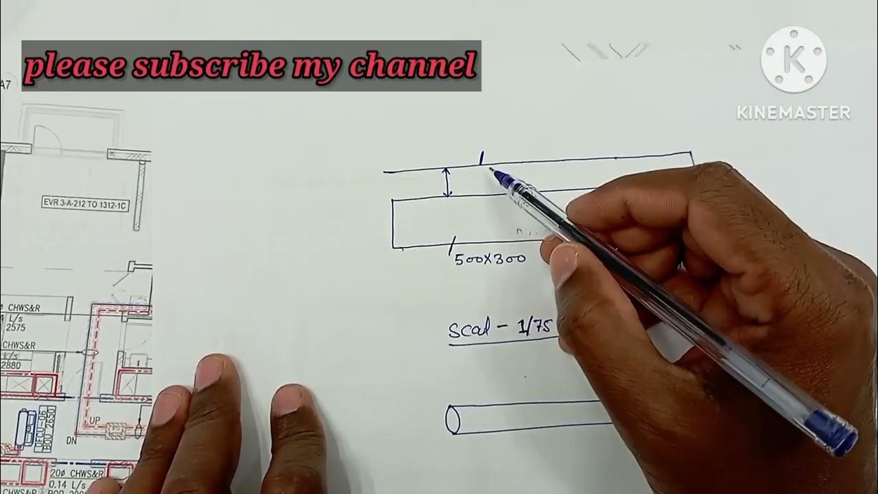 How to read hvac drawing in hindi!! ड्रॉइंग में स्केल कैसे चेक करें YouTube
