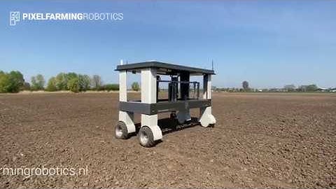 Robot One makes a turn with a spectacular view! | Pixelfarming Robotics