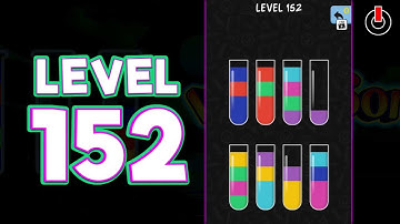 Water Color Sort Level 152 Walkthrough Solution iOS/Android