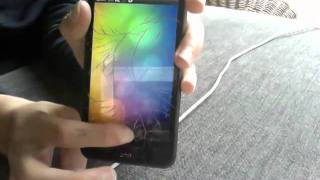 HTC Desire HD Broken/Cracked screen. WORKING
