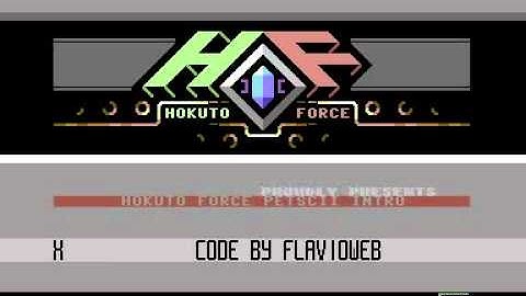 Hokuto Force - HF PETSCII Intro - C64 Intro