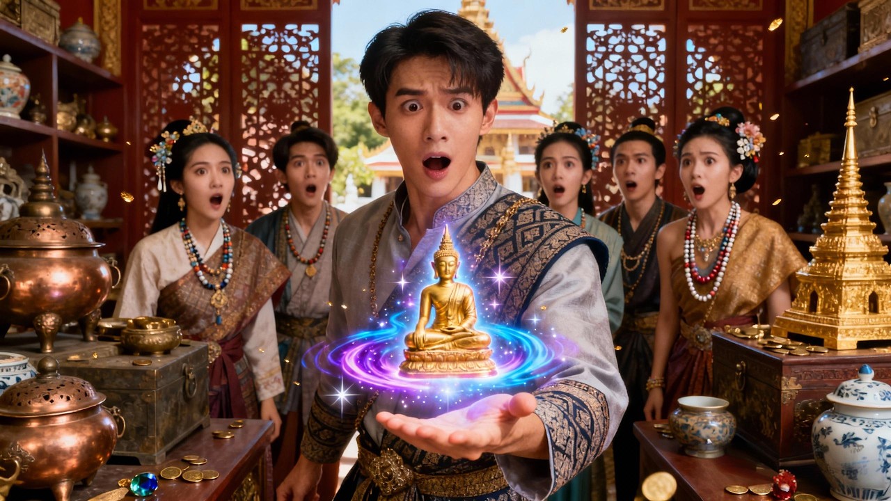 旅遊遭黑心導遊強制消費，意外撞佛開佛眼异能，憑透視鑒寶橫掃黑市，撿漏舍利、拍賣會狂賺，硬剛獨眼素察，尋回文物登頂黑市大佬#短劇#爽劇#chinesedrama