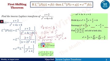 4 Inverse Laplace Transforms | First Shifting Theorem
