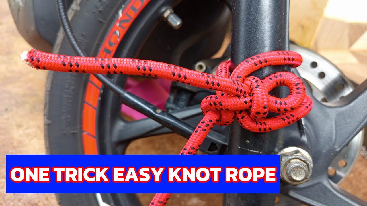 One Rope Knot One trick simple knot rope - YouTube