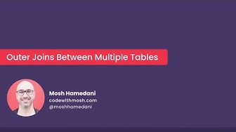 Outer Join Between Multiple Tables