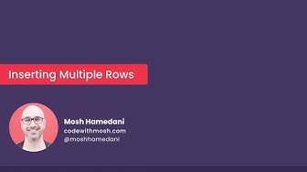 Inserting Multiple Rows