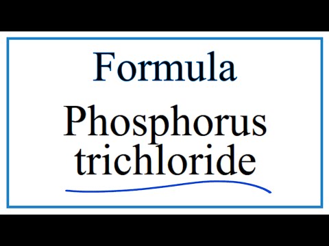 Video: Aký je chemický vzorec pre chlorid fosforitý?